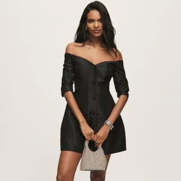 Hutch Long Sleeve Off The Shoulder Mini Dress